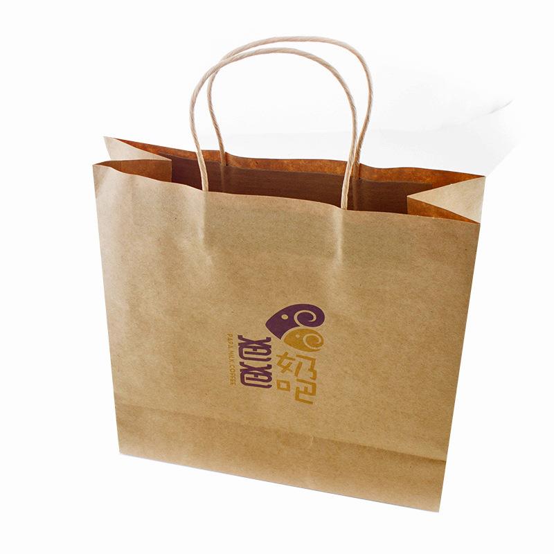 brown kraft paper bags with paper handle