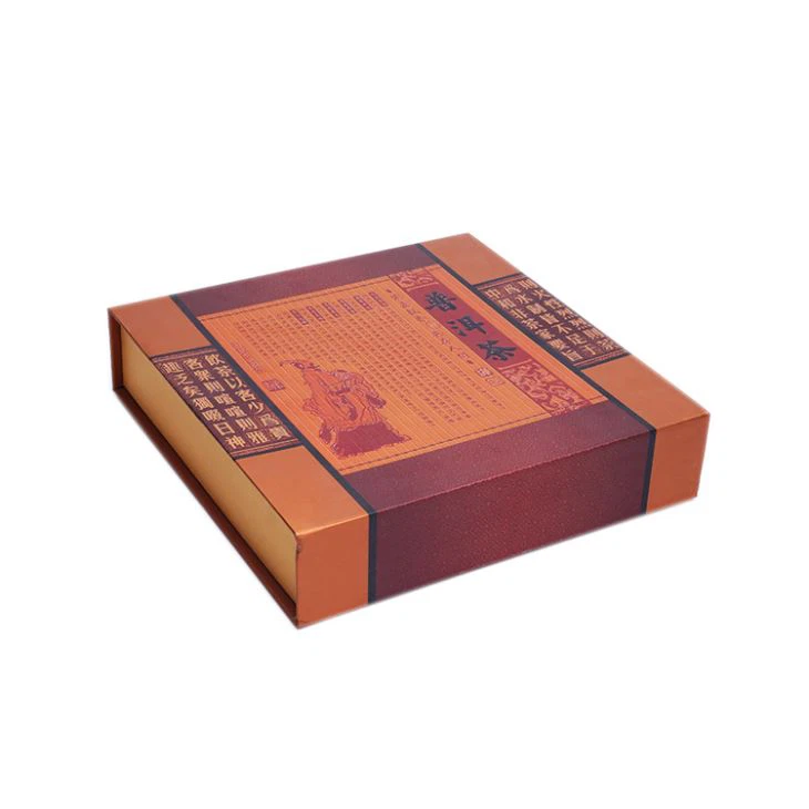 Herbal Tea Box Elegant Book Shaped Gift Package
